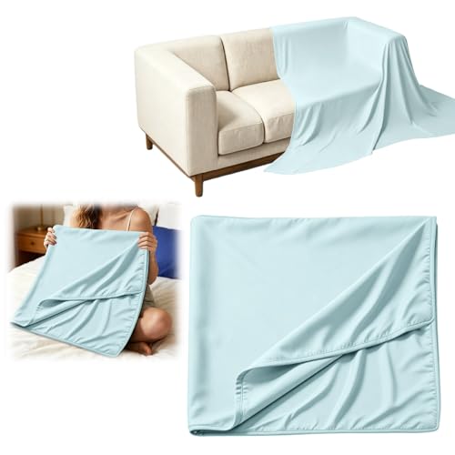 Cooling Blankets for Sleeping, 59*78 Inch Chilly Fiber Breathable Soft Skin-Friendly Machine Washable Summer Blankets,Lightweight Multi-Scenario Universal Colorfast Cooling Comforter for Nap Sleeping - image 4