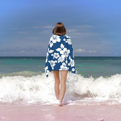 Serviette de bain de luxe imprimé floral microfibre haut de gamme