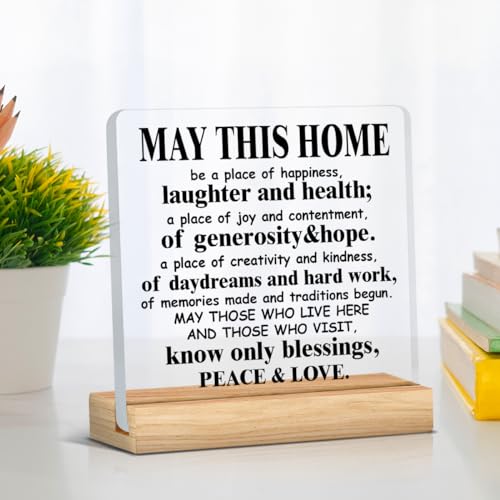 Housewarming-Gifts-for-Women-Men-House-Warming-Gifts-Religious-Housewarming-Gift-May-This-Home-Acrylic-Desk-Sign-Decor Housewarming Gifts for Women Men House Warming Gifts Religious Housewarming Gift May This Home Acrylic Desk Sign Decor