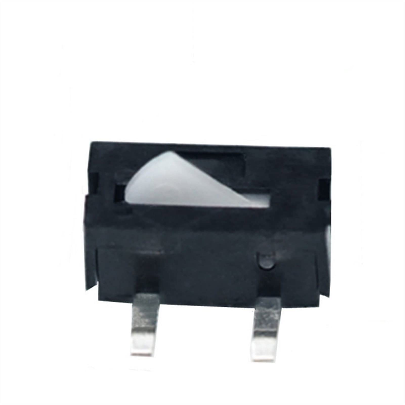 Interruptores industriales 10pcs / lot Negro Pequeño/Micro interruptor Interruptor de cámara Detección de restablecimiento Límite de carrera Miniatura 2 pies Pie recto Mini interruptor de mouse Inte