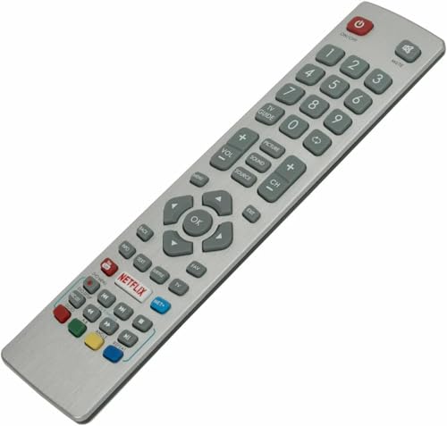 New Replacement Sharp TV Remote Control for Sharp Smart TV with F-Play Netflix buttons - No Setup Required