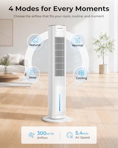 Ventilateur colonne avec telecommande LEENON contre la chaleur de la maison