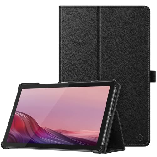 Fintie Capa fólio para tablet Nook 22.9 cm Lenovo (2024)/Lenovo Tab M9 (2023) – Capa de couro vegano premium slim fit dobrável com suporte para despertar/hibernar automaticamente, preta
