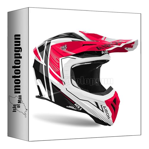 Casque Airoh Aviator Ace 2 Engine rouge gloss av22e55 aux finitions premium