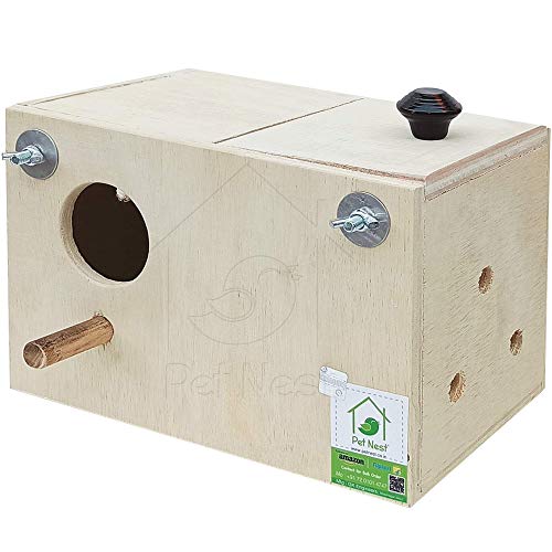 Image of PetNest Standard Budgie Bird and Love Bird breeding nest Box