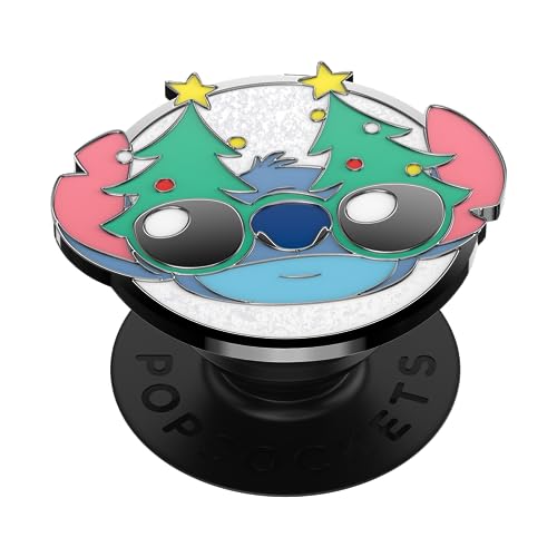 Image of PopSockets Adhesive Phone Grip, Holder, Phone Stand, Disney Lilo & Stitch - Holiday Stitch