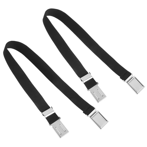 FRCOLOR 2pcs Boys and Girls Adjustable Elastic Buckle Waist Belt Girls Stretchy Uniform Belts for School Casual Wear and Active Play