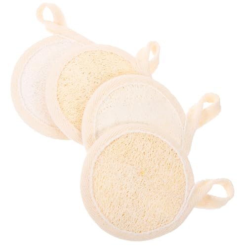 ABOOFAN 4 piezas de Lufa Natural Almohadillas Suaves para Limpieza Profunda y Peeling para Mujeres Diseño Cómodo y Seguro para Uso Diario y Viajes