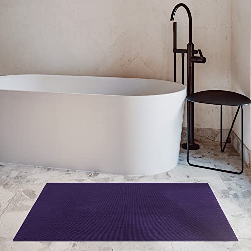 image for Cotton Paradise 100% Cotton Non Slip Bath Mats for Bathroom, 20x34 inc