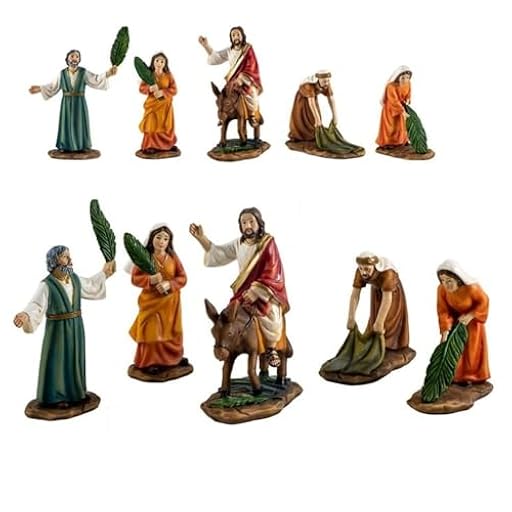 Inmaculada Romero IR La Borriquita Jesús Entrada en Jerusalén 5 Figuras 10.5 cm. Resina Set Semana Santa | Ya disponible en tu tienda friki favorita! En mundofriki.es!