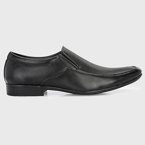 Image of Centrino Mens Formal Shoe |Slip-On Men's Formal Shoe | Stylish Non-Lace Design | Soft Cushioned Insole for Comfort | Perfect for Office & Formal Wear (64047)