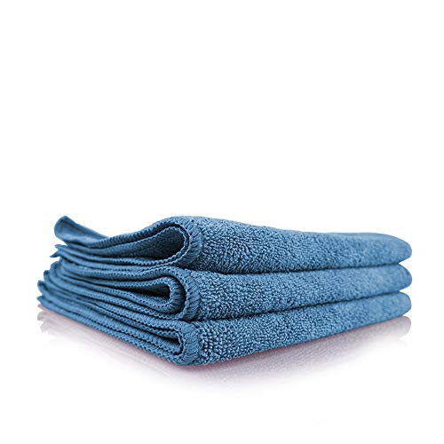 Chemical Guys MIC_MBLUE_12 Workhorse Professional Grade Microfiber Towel, Blue (16 in. x 16 in.) (Pack of 12)