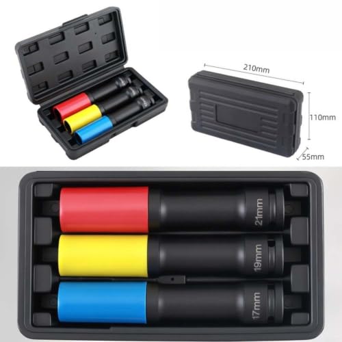 Cambio de neumáticos sin esfuerzo usando tuercas de rueda y vasos extendidos de impacto 6