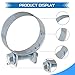JTAREA 18Values Fuel Hose Clamp 7-28MM Gas Line Hose Clamps Clip Pipe Clamp Assortment Kit 9/32