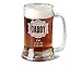 CHRISTMAS-STOCKINGS-by-STOCKINGFACTORY 16 Oz Beer Stein for Dad Fathers Day Engraved Glass Beer Mug Stein Personalized Est Kids Birth Dates Etched Daddy Father Grandpa