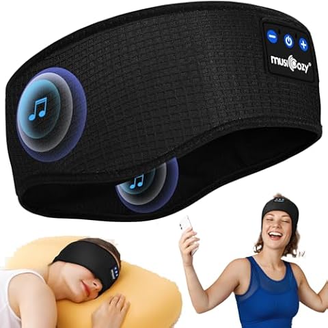 MUSICOZY Sleep Headphones Bluetooth Headband Cover