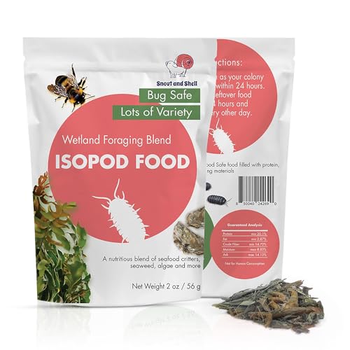 Snout and Shell Wetland Foraging Isopod Food Blend – Spirulina,