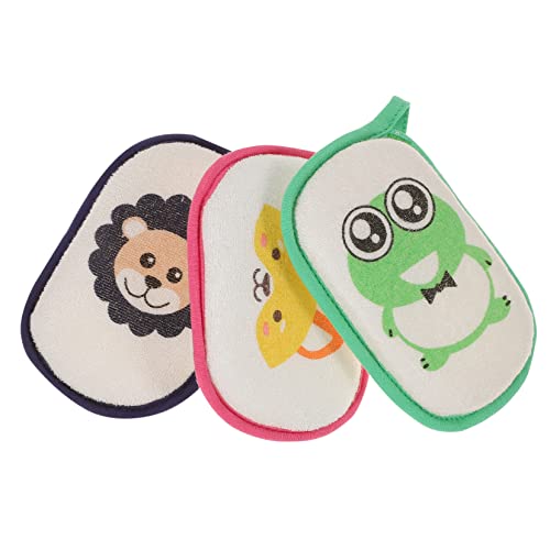 ADOCARN 3 Piezas Esponjas de Bebés de Esponjas de Absorbentes Dibujos Animados Nacidos y Pequeños