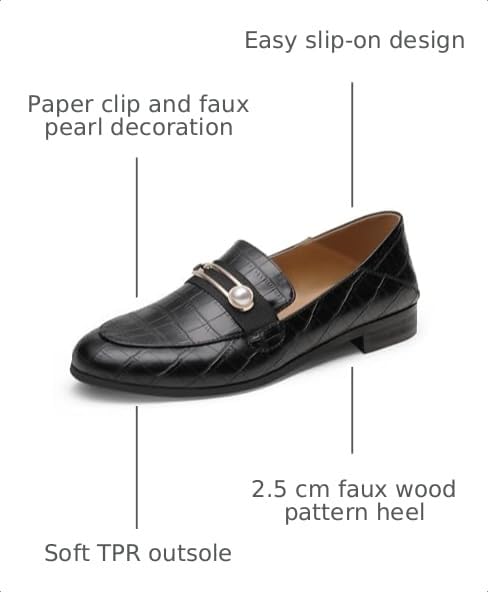 Image of DREAM PAIRS Loafers for Women Slip On Comfortable Round Toe Casual Fashion Flats Dressy Shoes