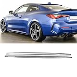 CHIESMA Side Skirts for 2021-2025 BMW G22 G23 430i M440i 2DR M Sport ABS Carbon Fiber Style Rocker Extension Panel Splitter Lip Body Kits Line Protector