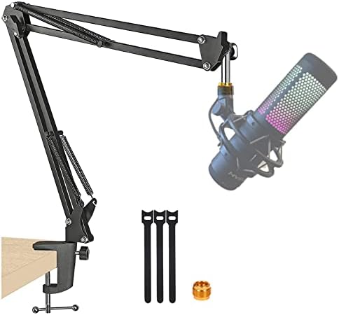 Amazon | Quadcast Sブームアームマイクスタンド,HyperX QuadCast 