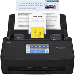 ScanSnap iX1600 Black Document Scanner 5 GHz  Desktop, A4, Double Sided with WiFi, Touchscreen, USB 3.2, ADF