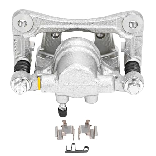 Image of Detroit Axle - Rear Left Brake Caliper w /Bracket Replacement for Chrysler 200 Cirrus Sebring Patriot Compass Avenger Caliber Lancer Outlander RVR