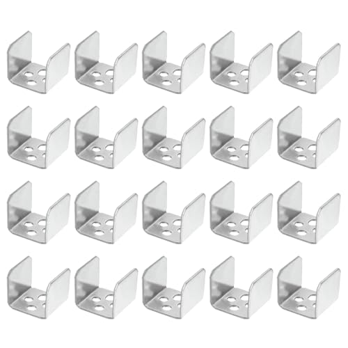 Support en U métallique pour fixer panneau oscillant et stabiliser les cloisons - 2