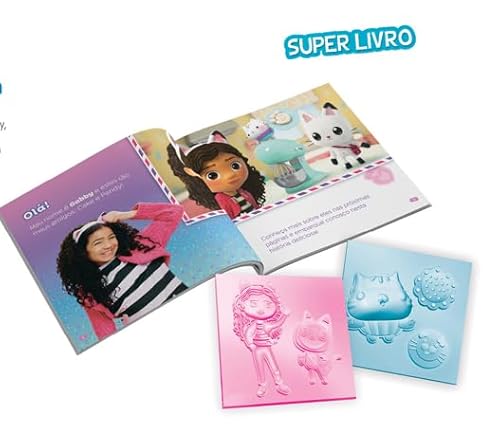 Brinquedos Estrela, Livro A Casa Mágica da Gabby com Massa Estrela, Multicolor
