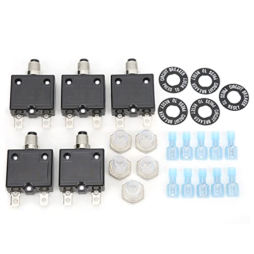 BRRNOO Disjoncteur, Interrupteur de Disjoncteur avec Borne de Connexion Rapide en Plastique et Métal pour l'industrie Automobile