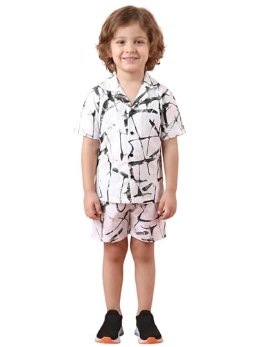 Image of POLKA TOTS Premium Cotton Co-Ord Clothing Set For Boys | Ultra-soft Half Sleeve Shirt & Shorts Combo for Kids Boys | Comfortable Casual - Beach Outfit for Baby Boys & Toddler | Kids Clothes for Boys