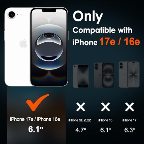 Image of ivoler 3-in-1 Case for iPhone 17e /16e 6.1 inch, Clear