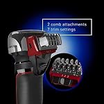 Rasoir Hybride Panasonic ESLL41K Wet/Dry, Tondeuse & Détailleur avec 2 Accessoires Réglables, Noir