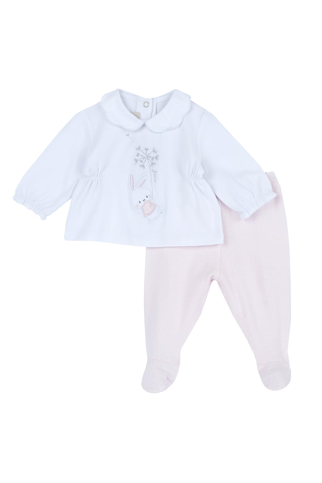 Chicco, Conjunto Recién Nacido, Faldón y Polainas, Ideas de Regalo para Nacimiento, Diseñado en Italia, Ropa Recién Nacido 0-24 Meses