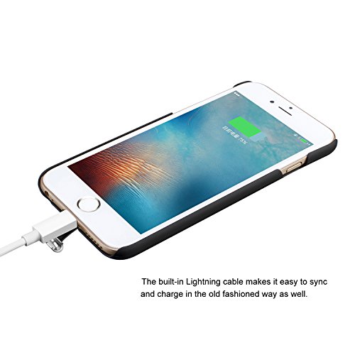 Wireless Charger Kit For Iphone 6 / 6S, 2-In-1 Wireless Charging Receiver Case And Sleep-Friendly Charging Pad For Iphone 6 6S (Black, For Iphone 6/6S) #TOP6