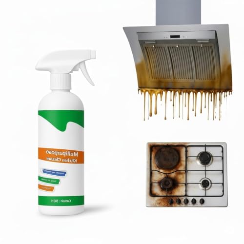 500Ml Kitchen Cleaner Spray Oil & Grease Stain Remover For Gas Stove, Chimney BBQ Exhaust Fan Non-Flammable Nontoxic Magic Degreaser Liquid Spray for 