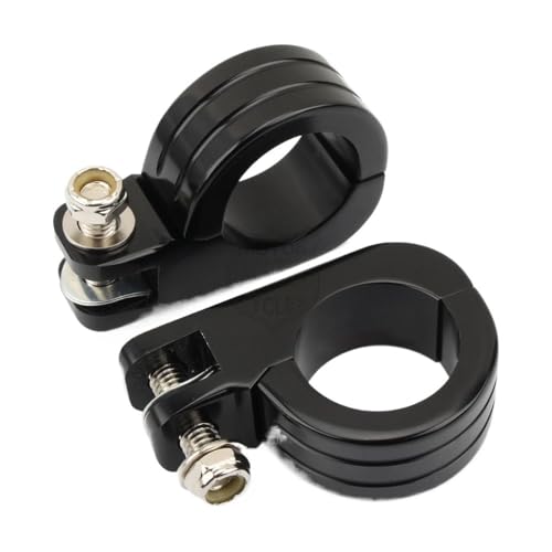 Repose-pieds moto durables avec pinces de 38mm pour barres de protection moteur