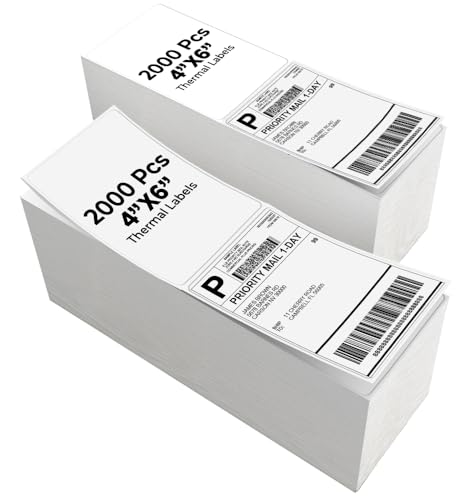 Étiquettes thermiques directes 10,2x15,2 rouleau autocollant grand format x4000