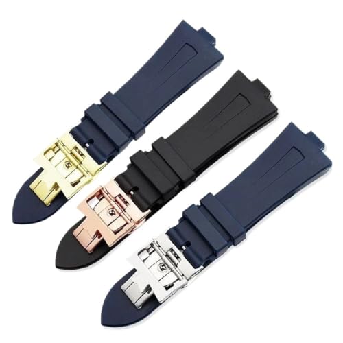 Bracelet montre caoutchouc 25mm pour Vacheron Constantin Overseas