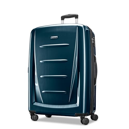 Image of Samsonite Winfield 2 Hardside 28 inch Luggage, Teal, Checked-Large 28-Inch, Winfield 2 Hardside Luggage With Spinner Wheels