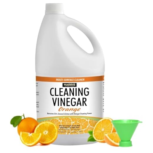 HARRIS Cleaning Vinegar All Purpose Household Surface Cleaner, 128oz (Orange)