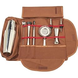 Maletin Barman Profesional Cocktail - Maletín Barman Canvas para barman mixología (acero inoxidable) (4 colores disponibles)