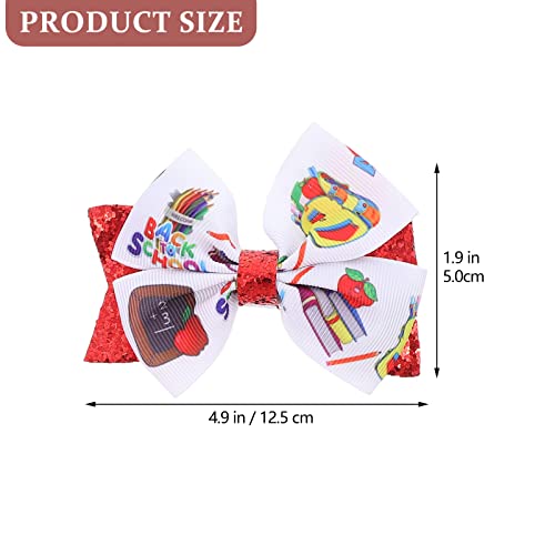 Laços de cabelo para meninas, presilha de cabelo para volta às aulas, laços de outono de Ação de Gra