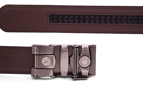 Anson Belt & Buckle - Men's 1.25" Traditional Silver Buckle with Khaki Canvas/Microfiber Backed Strap