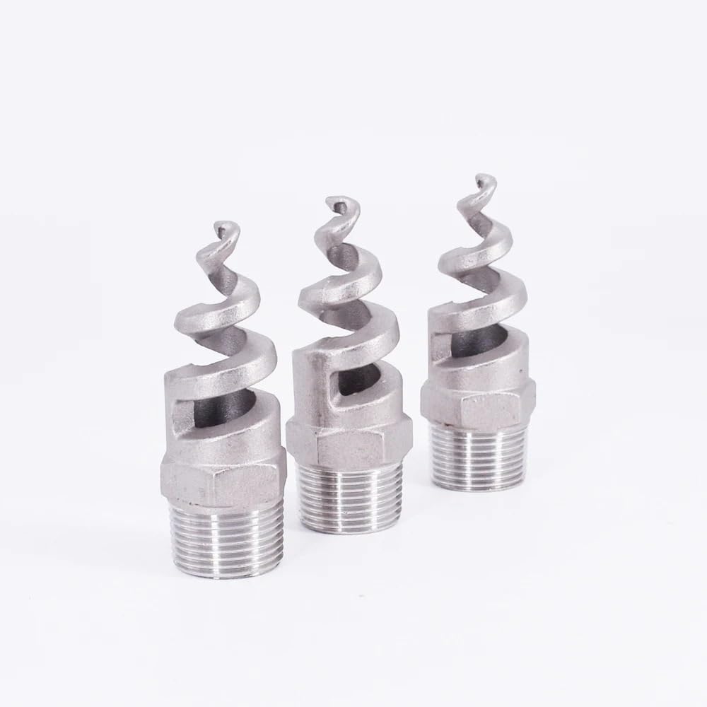 1/4" 3/8" 1/2" 3/4" 1" - 2" BSPT Male Spiral Cone Atomization Misting Spray Nozzle Sprinkler 304 Stainless Steel Home Garden(Polishing,SUS 304_2")