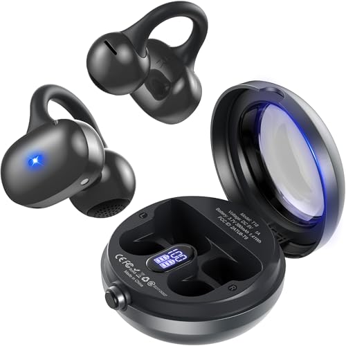 【新登場】FWFX ワイヤレスイヤホン Bluetooth 5.4 イヤーカフ イヤホン クリップ式 オープンイヤー ヘッドフォン 洗練された音質 40時間連続再生 バッテリー残量表示 IPX5防水 Type‐C急速充電 クリアな通話 マイク内蔵