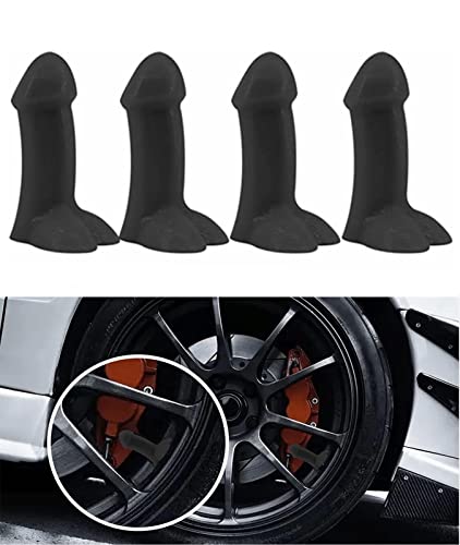 4 Pcs Prank Tire Valve Stem Cap Airtight Dust Proof Cover Universal for Car SUV Bike Trucks and Motorcycles Car Wheel Tire Exterior Accessoriy Set H2