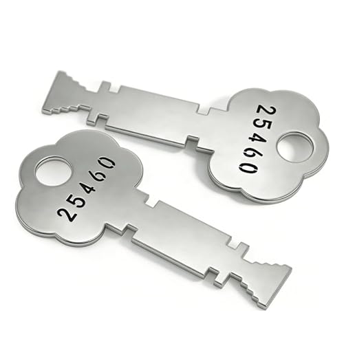 Fire Alarm Box Key 25460 - for Gamewell Fire Alarm Box, Elevator & Emergency Entry (2-Pack) | Heavy Duty Stainless Steel Christmas Tree Key | Firefighter Tools