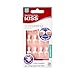 Kiss Products Everlasting French Square Nail Kit, Real Short, 0.07 Pound