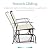 Best Choice Products 2-Person Outdoor Patio Swing Glider Steel Bench Loveseat Rocker for Deck, Porch w/Textilene Fabric, Steel Frame - Ivory/Gray